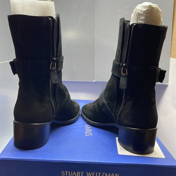 Floor sample STUART WEITZMAN Britain Boot SB13 Black Sport Suede - Picture 5 of 11